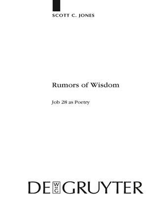 cover image of Rumors of Wisdom